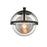 Atlas Lighting Davenay 6''W 1Lt Vanity Light, Satin Nickel/Clear