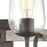 Atlas Lighting Dillon 22''W 3Lt Vanity Light, Vintage Rust/Clear