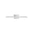 Atlas Lighting Double L Sconce 26''W LED Vanity Light, Nickel/white - WL11281-NK
