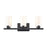 Atlas Lighting Dressler 22''W 3Lt Vanity Light, Matte Black/White