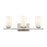Atlas Lighting Dressler 22'' Wide 3Lt Vanity Light, Nickel/White