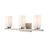 Atlas Lighting Dressler 22'' Wide 3Lt Vanity Light, Nickel/White