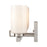 Atlas Lighting Dressler 22'' Wide 3Lt Vanity Light, Nickel/White