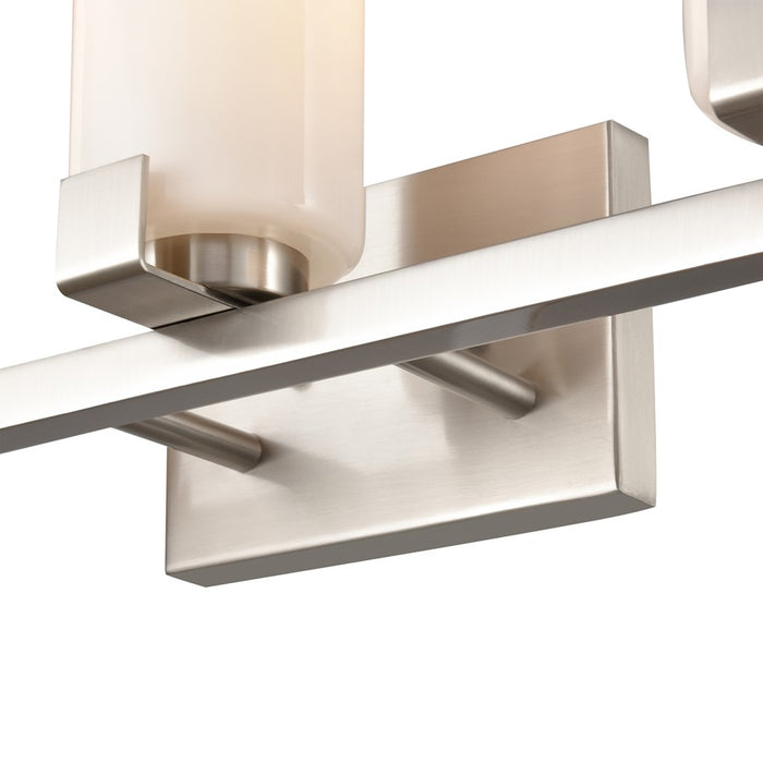 Atlas Lighting Dressler 22'' Wide 3Lt Vanity Light, Nickel/White