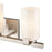 Atlas Lighting Dressler 22'' Wide 3Lt Vanity Light, Nickel/White