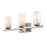 Atlas Lighting Dressler 22'' Wide 3Lt Vanity Light, Nickel/White