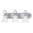 Atlas Lighting Elipse 24'' Wide 3Lt Vanity Light, Nickel/White