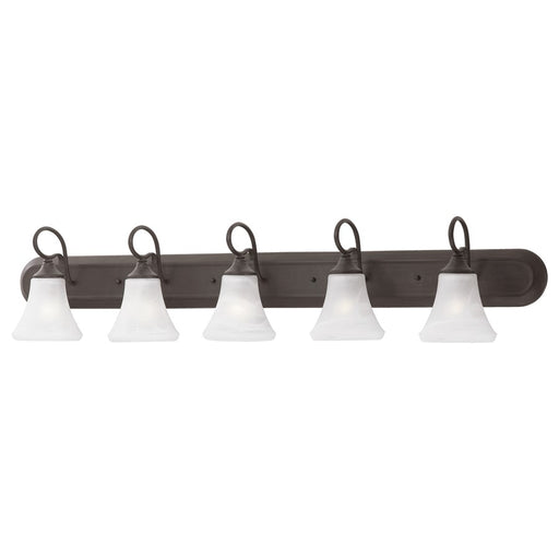 Atlas Lighting Elipse 48'' Wide 5Lt Vanity Light, Bronze/White - WL11286-BZ