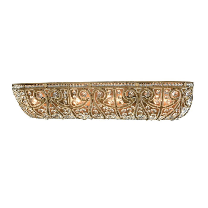 Atlas Lighting Elizabethan 27'' Wide 4Lt Vanity Light, Bronze/Clear - WL11287-BZ
