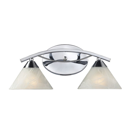 Atlas Lighting Elysburg 18'' Wide 2Lt Vanity Light, Chrome/White