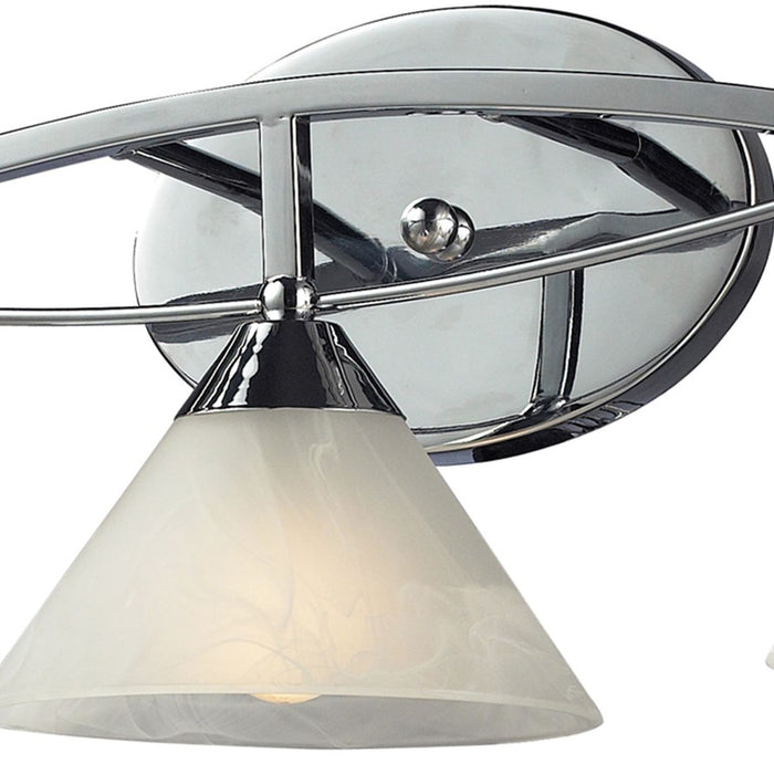 Atlas Lighting Elysburg 25'' Wide 3Lt Vanity Light, Chrome/White