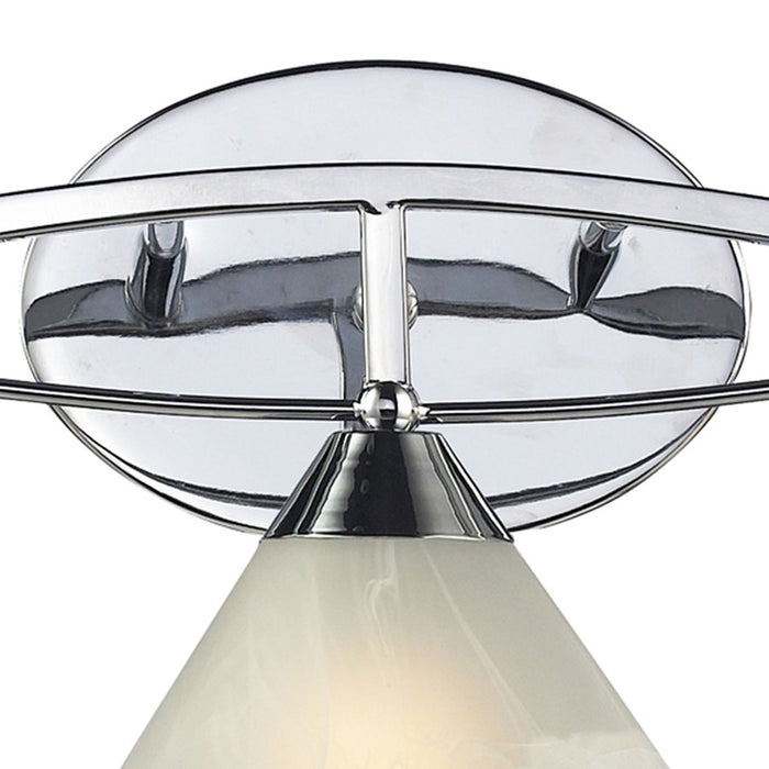 Atlas Lighting Elysburg 25'' Wide 3Lt Vanity Light, Chrome/White