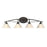 Atlas Lighting Elysburg 36'' Wide 4Lt Vanity Light, Bronze/White