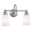 Atlas Lighting Emily 11.5'' Wide 2Lt Vanity Light, Nickel/White
