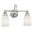 Atlas Lighting Emily 15'' Wide 2Lt Vanity Light, Chrome/White