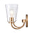 Atlas Lighting Emily 17'' Wide 2Lt Vanity Light, Brushed Gold/Clear