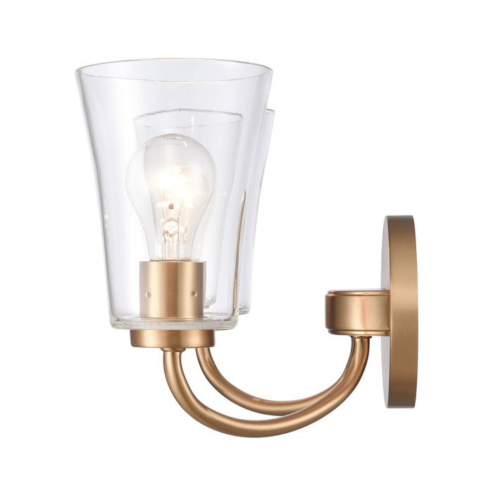 Atlas Lighting Emily 17'' Wide 2Lt Vanity Light, Brushed Gold/Clear