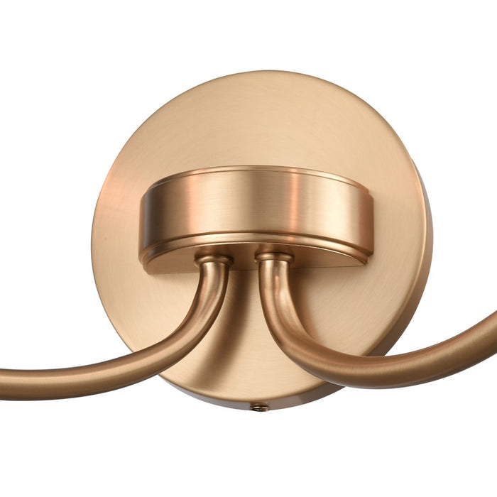 Atlas Lighting Emily 17'' Wide 2Lt Vanity Light, Brushed Gold/Clear