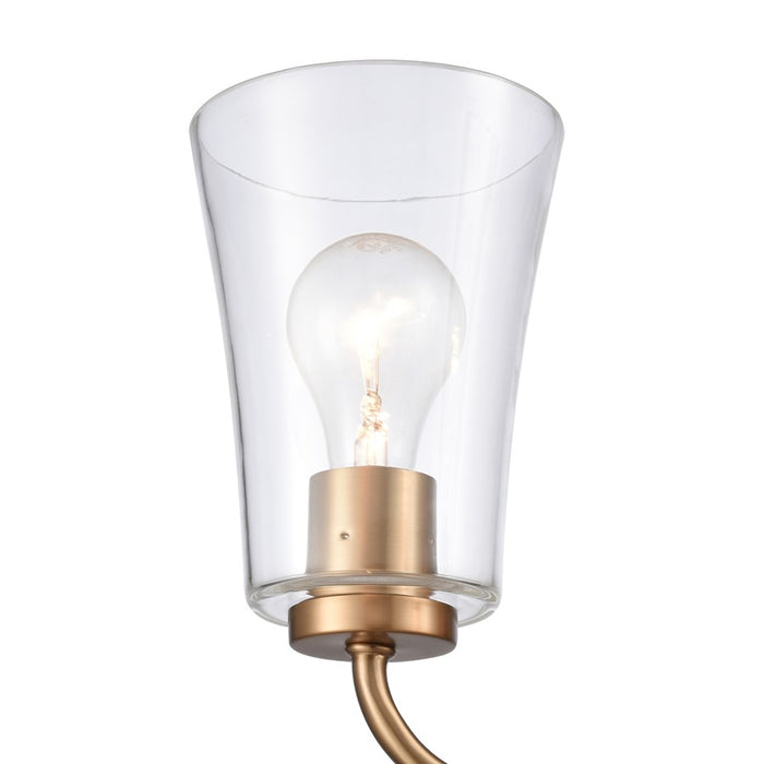 Atlas Lighting Emily 17'' Wide 2Lt Vanity Light, Brushed Gold/Clear