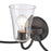 Atlas Lighting Emily 23'' Wide 3Lt Vanity Light, Matte Black/Clear