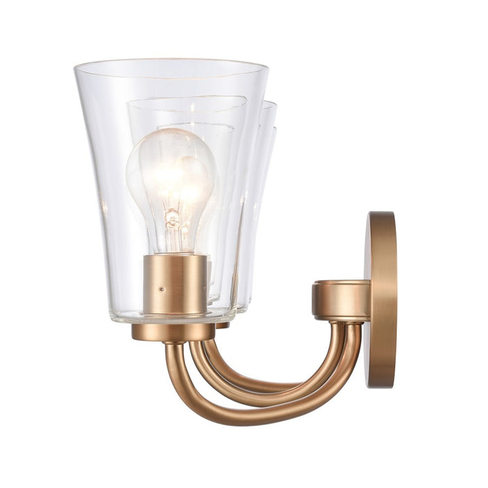 Atlas Lighting Emily 23'' Wide 3Lt Vanity Light, Brushed Gold/Clear