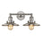 Atlas Lighting English Pub 18''W 2Lt Vanity Light, Nickel/Nickel