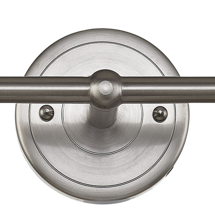 Atlas Lighting English Pub 18''W 2Lt Vanity Light, Nickel/Nickel