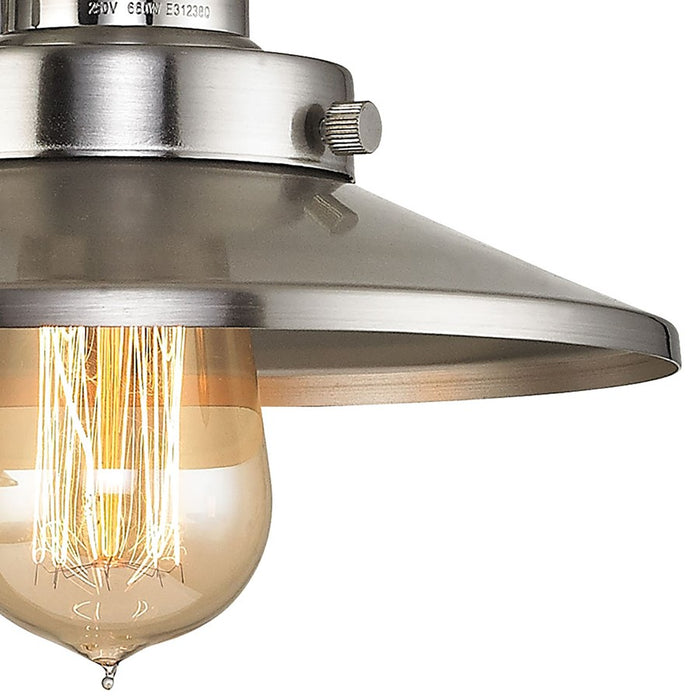 Atlas Lighting English Pub 18''W 2Lt Vanity Light, Nickel/Nickel