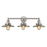 Atlas Lighting English Pub 28''W 3Lt Vanity Light, Nickel/Nickel