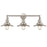 Atlas Lighting English Pub 28'' Wide 3Lt Vanity Light, Nickel