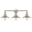 Atlas Lighting English Pub 28'' Wide 3Lt Vanity Light, Nickel
