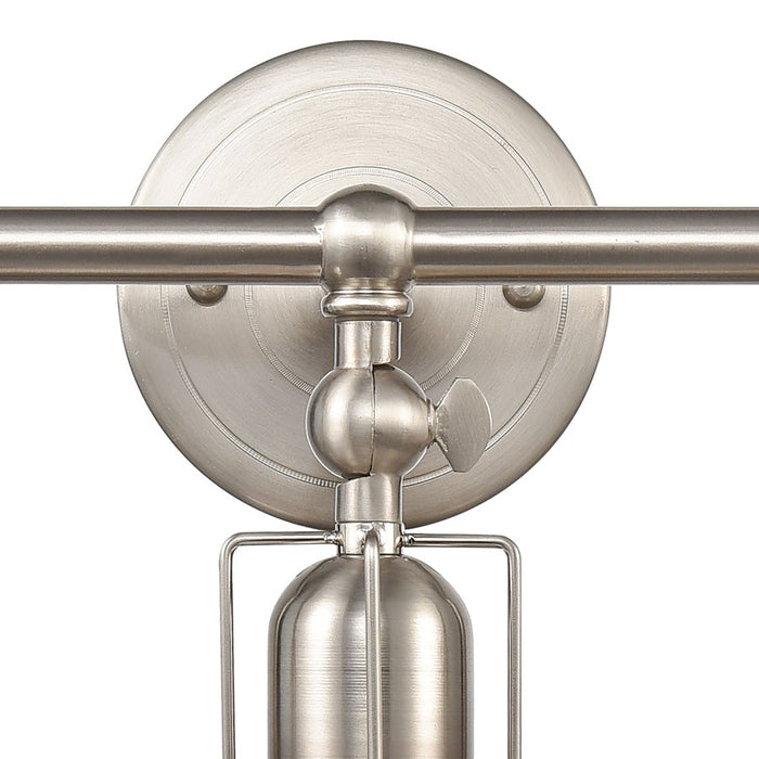 Atlas Lighting English Pub 28'' Wide 3Lt Vanity Light, Nickel
