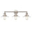 Atlas Lighting English Pub 28''W 3Lt Vanity Light, Satin Nickel