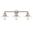 Atlas Lighting English Pub 28''W 3Lt Vanity Light, Satin Nickel