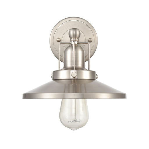 Atlas Lighting English Pub 8'' High 1Lt Sconce, Satin Nickel