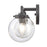 Atlas Lighting Fairbanks 22.75''W 3Lt Vanity Light, Black/Clear