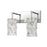 Atlas Lighting Forma de Crystal 14''W 2Lt Vanity, Chrome/Clear