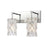 Atlas Lighting Forma de Crystal 14''W 2Lt Vanity, Chrome/Clear