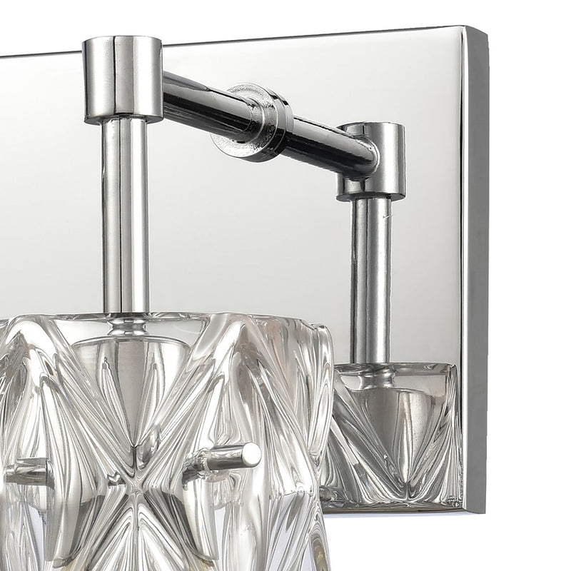 Atlas Lighting Forma de Crystal 14''W 2Lt Vanity, Chrome/Clear