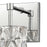 Atlas Lighting Forma de Crystal 14''W 2Lt Vanity, Chrome/Clear