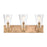 Atlas Lighting Gabby 23'' Wide 3Lt Vanity Light, Brass/Clear