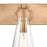 Atlas Lighting Gabby 23'' Wide 3Lt Vanity Light, Brass/Clear
