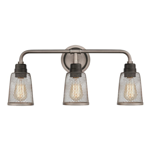 Atlas Lighting Glencoe 23'' Wide 3Lt Vanity Light, Zinc/Gray