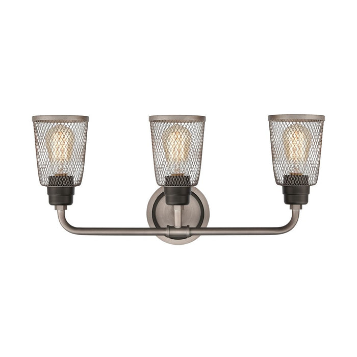 Atlas Lighting Glencoe 23'' Wide 3Lt Vanity Light, Zinc/Gray