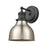 Atlas Lighting Haralson 10'' High 1Lt Sconce, Charcoal/Nickel