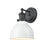 Atlas Lighting Haralson 10'' High 1Lt Sconce, Charcoal/White - WL11316-BK2