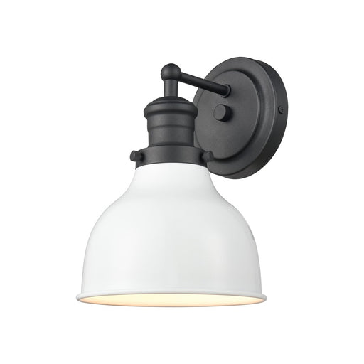 Atlas Lighting Haralson 10'' High 1Lt Sconce, Charcoal/White - WL11316-BK2