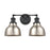 Atlas Lighting Haralson 17''W 2Lt Vanity Light, Charcoal/Nickel
