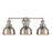 Atlas Lighting Haralson 24'' Wide 3Lt Vanity Light, Nickel/Nickel