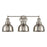 Atlas Lighting Haralson 24'' Wide 3Lt Vanity Light, Nickel/Nickel
